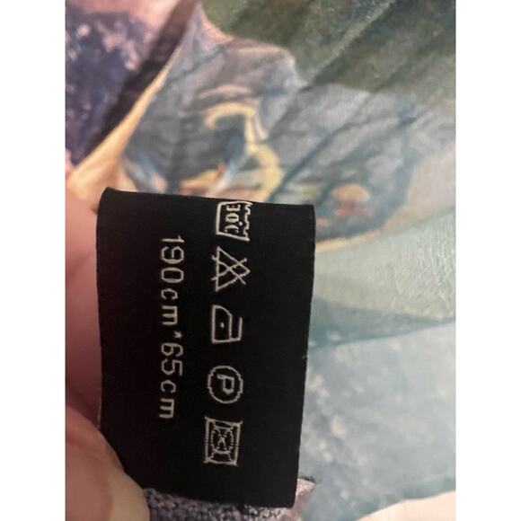 Rare Unique VOMDIR Long Scarf Wrap Umbrellas Colorful Japan - Picture 12 of 12